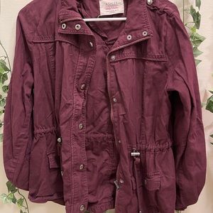 Super cute burgundy jacket